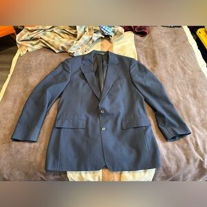 Men’s 44L Brooks Brothers blazer immaculate fine blue check Italian